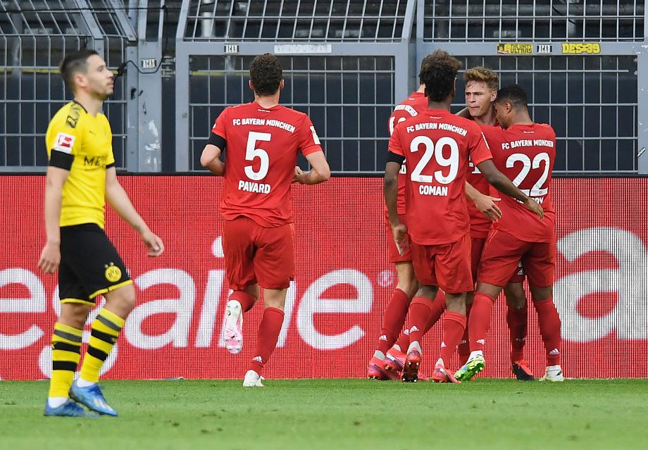 [图]德甲-基米希至人球破门 拜仁1-0多特杰出7分